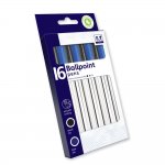 Stationery 12 Ballpoint Pens Black & Blue