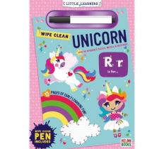 Unicorn Wipe Clean Book with Pen