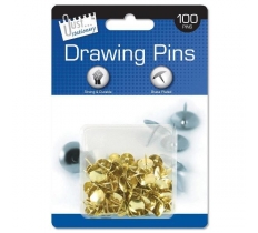 100 Drawing Pins on Blister card