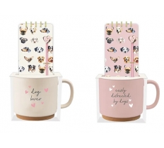 Dog Mug and Notebook Set