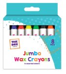 Jumbo Wax Crayons - 8 Pack