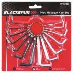 Blackspur Hexagon Key Set 14 Pack