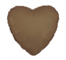 Amscan Silk Lustre Truffle Heart Standard Foil Balloons