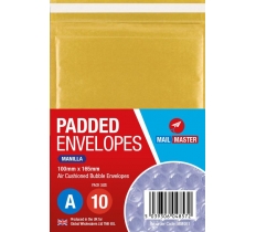 Mail Master A Manilla Padded Envelope 10 Pack