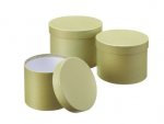Round Symphony Lined Hat Boxes Sage Green