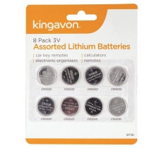 8 Pack 3V Lithium Batteries