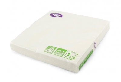White Napkin 40cm 20pc 3ply