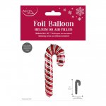 Christmas Candy Cane Foil Balloon 74X46Cm