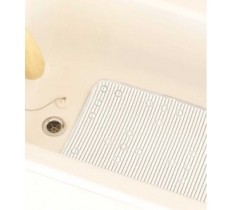 Cushioned Design Pvc Bath Mats 43X91cm - White