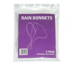 Rain Bonnet 3pc