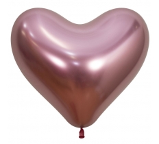 14" REFLEX HEART PINK 50 PACK