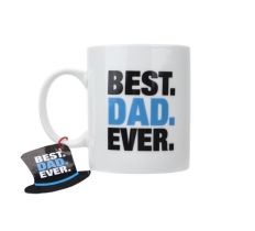 Fathers Day 11oz Best Dad Ever Can Shaped Mug