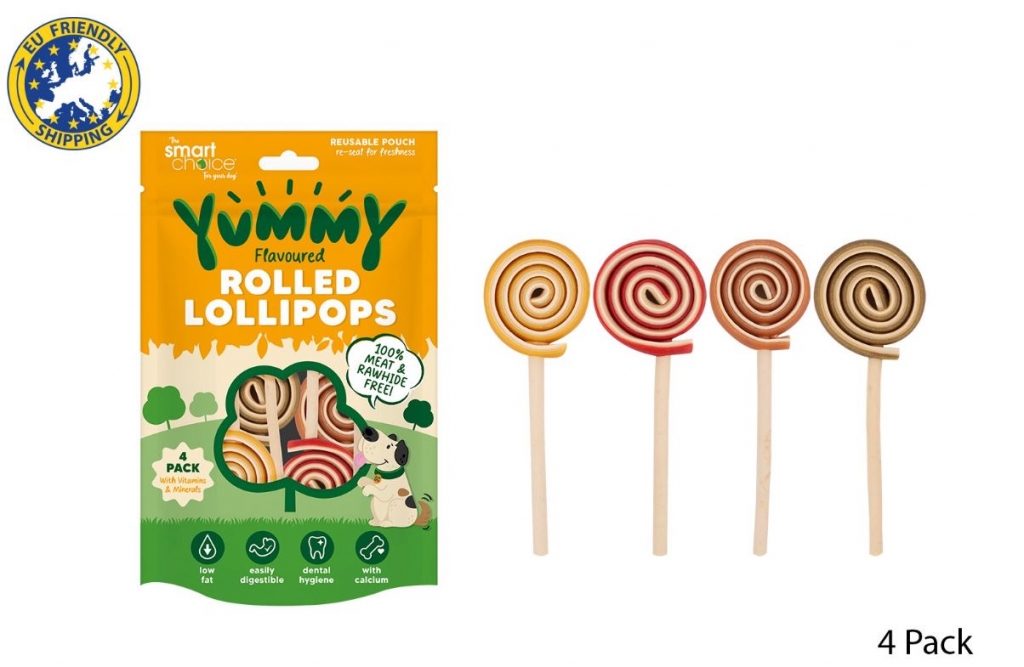Meat Free Lollipop Dog Treat 125g 4Pack - Click Image to Close
