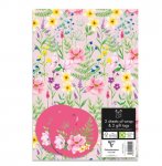 2x Floral Gift Sheets and 2x Gift Tags