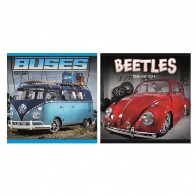 2026 Calendar Sq Beetles & Buses