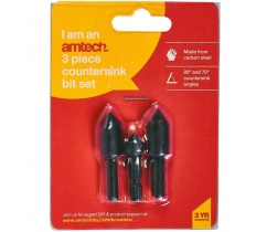 Amtech 3 Piece Countersink Set
