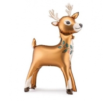 Christmas 47" Standing Reindeer Airfil Foil Balloon