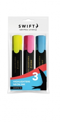 Assorted Highlighters 3 Pack