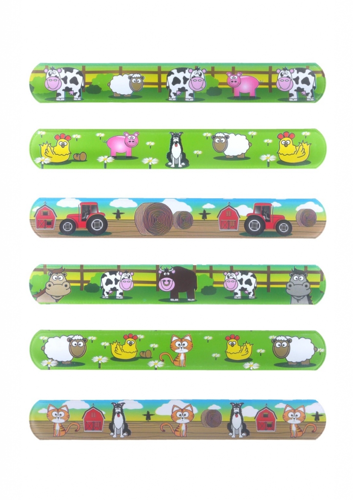 Farm Animal Snap Bracelets 22cm X 120 ( 15p Each ) - Click Image to Close