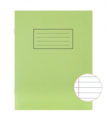 Silvine Green P4To Exercise Book Lined With Margin X 10