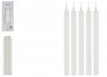 White Household Candles 8" 5 Pack