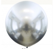 Kalisan 5" Mirror Silver Balloon 100 Pack