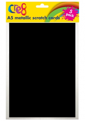 A5 Metallic Scratch Card, 5 Sheets