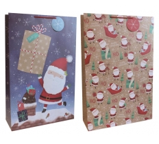 Gift Bag Christmas Santa/Santa Pattern Super Jumbo ( 46.5 X