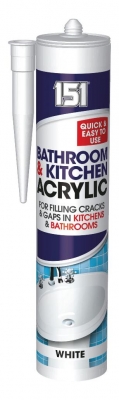 Bathroom & Kitchen Acrylic Sealent 310ml Cartridge