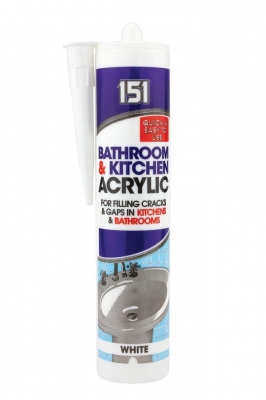 Bathroom & Kitchen Acrylic Sealent 310ml Cartridge