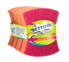 Bettina Anti Bac Butterfly Sponge Scourers 4 Pack