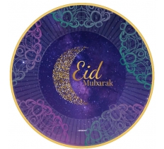 Opulent Eid Paper Plates 23cm