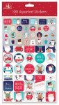 Christmas Assorted Stickers 100 Pack
