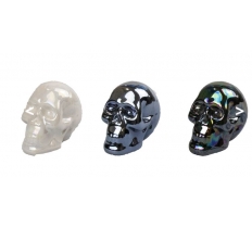 Glazed Skull Ornament