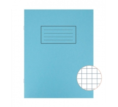 Silvine Blue P4To Exercise Book 7mm Square Inners X 10