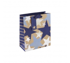 Kraft Blue Star Medium Bag