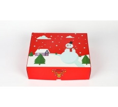 Snowman Red Gift Box Large 31 x 24.5 x 8cm