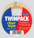 County Twin Pack Adhesive Tape 19mm X 50M