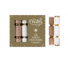 Christmas 24 X 8" Gold Stars Cracker Party Box