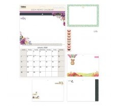 2024 Memo Calendar Illustrated with pen