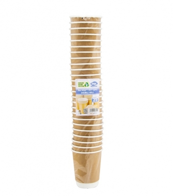 Drink Cups Double Wall 8oz No Lids 25pc