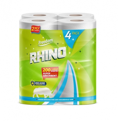 Freedom Rhino 2Ply Kitchen Towel ( 4 Pack X 6 )