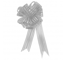 Silver Organza Pull Bow