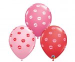 Qualatex 11" Round Kissey Lips Latex Balloon 25 Pack