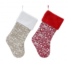 Stocking Greeting Printed ( Assorted Design )