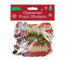 Xmas Figures Foam Stickers 60 Pack