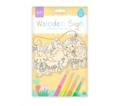 Easter Colour Your Own Wooden Sign