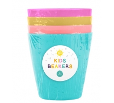 Kids Plastic Beakers 4 Pack