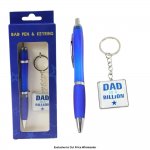 Dad in a Billion Keyring and Pen in a Gift Box