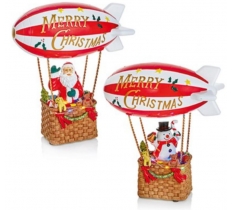 Christmas LED Airship Snowman Or Santa 24cm